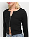 Nike Sportswear Chill Knit Black Zip Cardigan - Thumbnail image 3 of 3