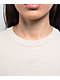 Nike Sportswear Chill Knit Light Orewood Brown Crop T-Shirt - Thumbnail image 2 of 2