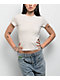 Nike Sportswear Chill Knit Light Orewood Brown Crop T-Shirt - Thumbnail image 1 of 2