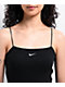 Nike Sportswear Chill Knit Mini-Rib Black Cami Dress - Thumbnail image 3 of 5