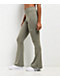 Nike Sportswear Chill Knit Mini-Rib Light Army Flare Leggings - Thumbnail image 3 of 5