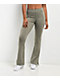 Nike Sportswear Chill Knit Mini-Rib Light Army Flare Leggings - Thumbnail image 1 of 5