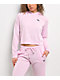 Nike Sportswear Chill Knit Pink Foam Lightweight Crop Hoodie - Thumbnail image 1 of 5