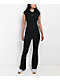 Nike Sportswear Chill Knit Ribbed Black Mid Rise Flare Leggings - Thumbnail image 8 of 8
