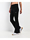 Nike Sportswear Chill Knit Ribbed Black Mid Rise Flare Leggings - Thumbnail image 1 of 8