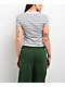 Nike Sportswear Chill Knit Stripe White T-Shirt - Thumbnail image 2 of 3