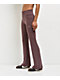 Nike Sportswear Chill Knit Tattoo Brown Fold Over Flare Leggings - Thumbnail image 6 of 7