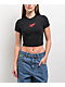 Nike Sportswear Chill Knit Valentine's Day Black Crop T-Shirt - Thumbnail image 1 of 2