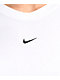 Nike Sportswear Chill Knit White Crop T-Shirt - Thumbnail image 2 of 2