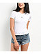 Nike Sportswear Chill Knit White Crop T-Shirt - Thumbnail image 1 of 2