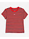 Nike Sportswear Chill Striped Red Knit T-Shirt - Thumbnail image 4 of 5