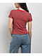 Nike Sportswear Chill Striped Red Knit T-Shirt - Thumbnail image 2 of 5