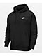 Nike Sportswear Club Black & White Hoodie - Thumbnail image 3 of 4
