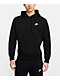 Nike Sportswear Club Black & White Hoodie - Thumbnail image 1 of 4
