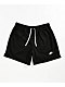 Nike Sportswear Club Black Mesh Flow Shorts - Thumbnail image 1 of 4