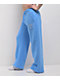 Nike Sportswear Club Blue Wide Leg Fleece Sweatpants - Thumbnail image 3 of 7
