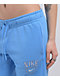 Nike Sportswear Club Blue Wide Leg Fleece Sweatpants - Thumbnail image 4 of 7
