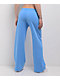 Nike Sportswear Club Blue Wide Leg Fleece Sweatpants - Thumbnail image 2 of 7