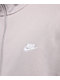 Nike Sportswear Club Fleece Grey Oversized Zip Track Jacket - Thumbnail image 4 of 7