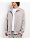 Nike Sportswear Club Fleece Grey Oversized Zip Track Jacket - Thumbnail image 1 of 7