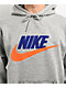 Nike Sportswear Club Fleece Heather Grey Hoodie - Thumbnail image 3 of 4