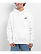 Nike Sportswear Club Fleece White & Black Hoodie - Thumbnail image 1 of 3