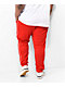 Nike Sportswear Club Polyknit Red & White Jogger Sweatpants - Thumbnail image 4 of 7
