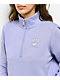 Nike Sportswear Club Purple Fleece Quarter Zip Sweatshirt - Thumbnail image 3 of 6
