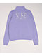 Nike Sportswear Club Purple Fleece Quarter Zip Sweatshirt - Thumbnail image 5 of 6