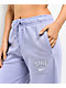 Nike Sportswear Club Purple Wide Leg Fleece Sweatpants - Thumbnail image 3 of 6