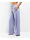 Nike Sportswear Club Purple Wide Leg Fleece Sweatpants - Thumbnail image 4 of 6