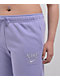 Nike Sportswear Club Purple Wide Leg Fleece Sweatpants - Thumbnail image 6 of 6