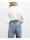 Nike Sportswear Collection White Long Sleeve Crop Polo Shirt - Thumbnail image 2 of 3