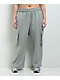 Nike Sportswear Dance Heather Grey Oversized Sweatpants - Thumbnail image 3 of 10