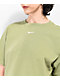 Nike Sportswear Essential Green T-Shirt - Thumbnail image 2 of 2