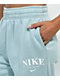 Nike Sportswear Essential Light Blue Fleece Sweatpants - Thumbnail image 4 of 6