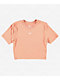 Nike Sportswear Essential Smokey Mauve Crop T-Shirt - Thumbnail image 4 of 4