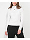 Nike Sportswear Essentials White Long Sleeve Mock Neck Top - Thumbnail image 1 of 2