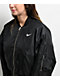 Nike Sportswear Faux Fur Black Reversible Bomber Jacket - Thumbnail image 5 of 6