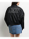 Nike Sportswear Faux Fur Black Reversible Bomber Jacket - Thumbnail image 1 of 6