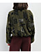 Nike Sportswear High-Pile Fleece Olive Sherpa Crop Jacket - Thumbnail image 2 of 5
