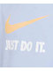 Nike Sportswear Kids Just Do It Swoosh Blue T-Shirt - Thumbnail image 3 of 3