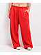 Nike Sportswear Open Hem Red Sweatpants - Thumbnail image 3 of 8