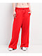 Nike Sportswear Open Hem Red Sweatpants - Thumbnail image 1 of 8