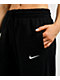 Nike Sportswear Phoenix Black High Rise Wide Leg Sweatpants - Thumbnail image 3 of 5