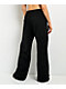 Nike Sportswear Phoenix Black High Rise Wide Leg Sweatpants - Thumbnail image 2 of 5