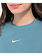 Nike Sportswear Phoenix Blue Crewneck Sweatshirt - Thumbnail image 2 of 4
