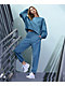 Nike Sportswear Phoenix Blue Crewneck Sweatshirt - Thumbnail image 4 of 4