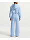Nike Sportswear Phoenix Blue High Rise Wide Leg Sweatpants - Thumbnail image 2 of 5