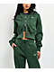Nike Sportswear Phoenix Fir Green Crop Zip Hoodie - Thumbnail image 5 of 6
